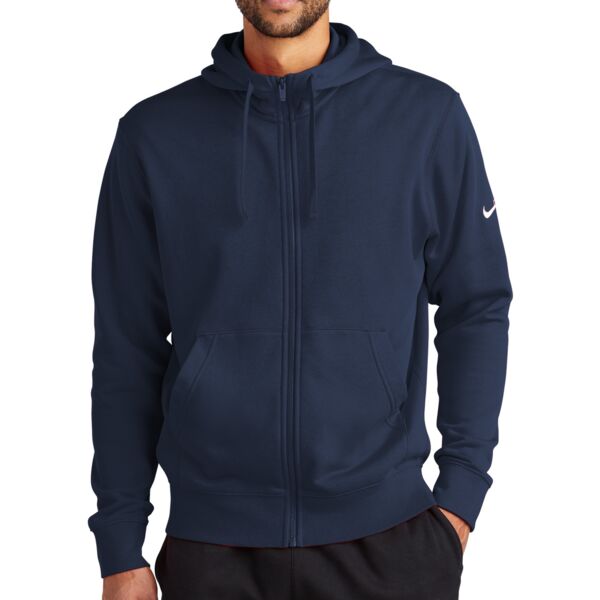 Club Fleece Sleeve Swoosh Full Zip Hoodie Thumbnail
