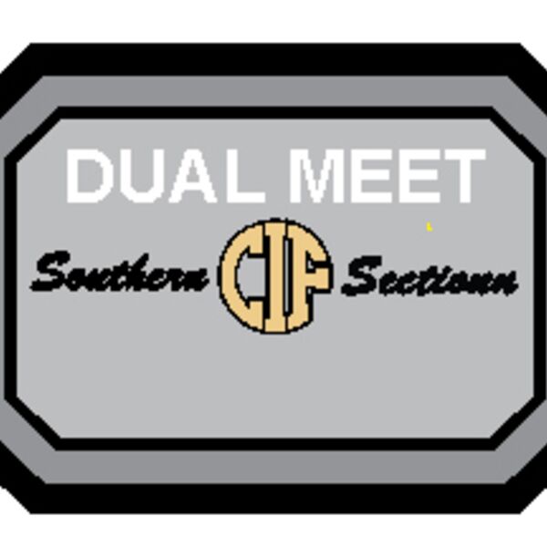 Chenille Rectangle CIF Dual Meet Wrestling Patch Thumbnail