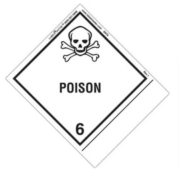 Poison Label, Blank, Shipping Name, Paper, Standard Tab Thumbnail