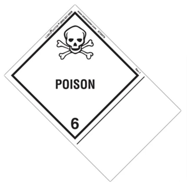Personalized Poison Shipping Name Label, Paper, Extended Tab Thumbnail