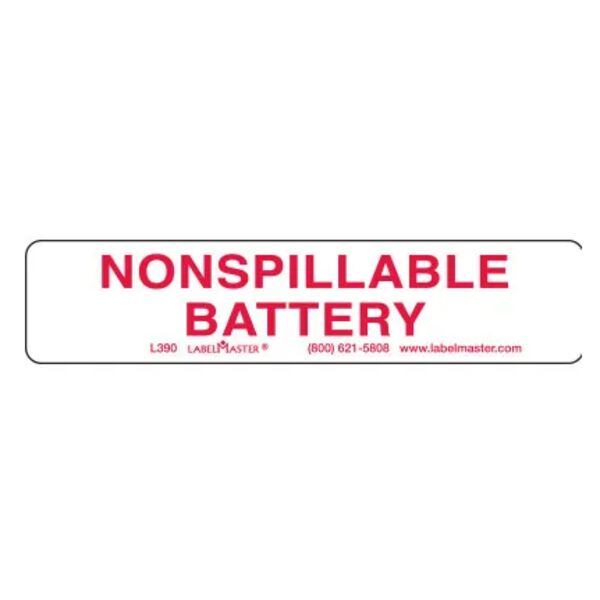 NONSPILLABLE BATTERY LABEL Thumbnail