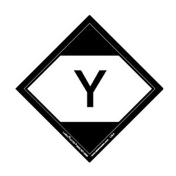 Limited Quantity Label, "Y", 50mm x 50mm, Paper, Roll of 100 Thumbnail