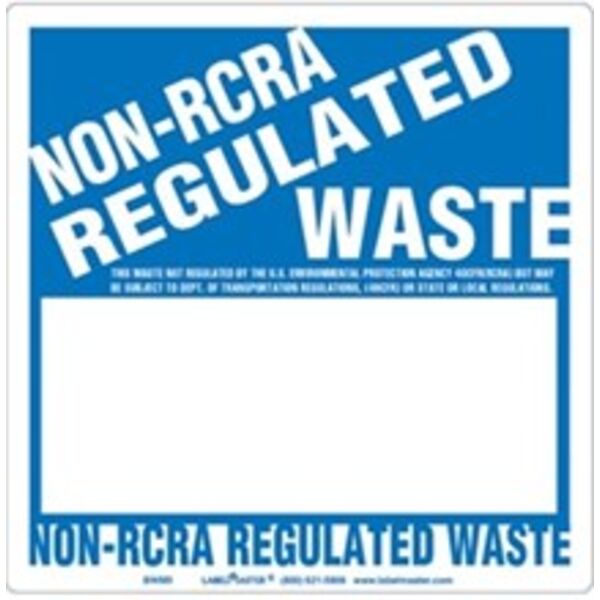 Non-RCRA Regulated Waste Label, Blank 1/2 Box, Pin-Feed Paper Thumbnail