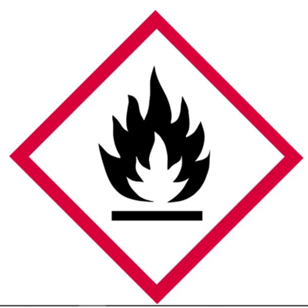 GHS Label, Flame, PVC-Free Film, 101mm x 101mm Thumbnail