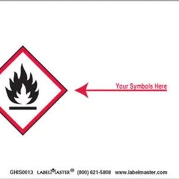 Personalized Label, 8" x 6", Paper, One Red Diamond Thumbnail