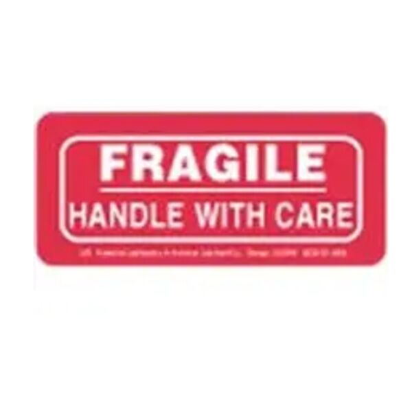 Fragile Handle With Care Label, 4" x 2" Thumbnail