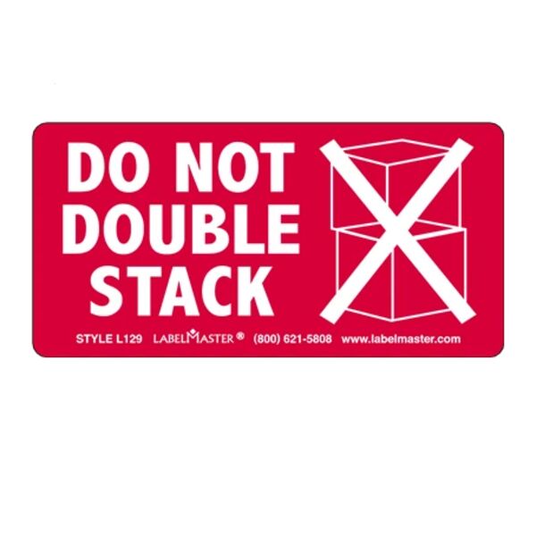 Do Not Double Stack Label, Paper, 2" x 4" Thumbnail