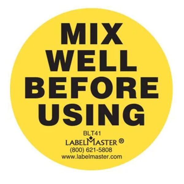 Mix Well Before Using Label Thumbnail
