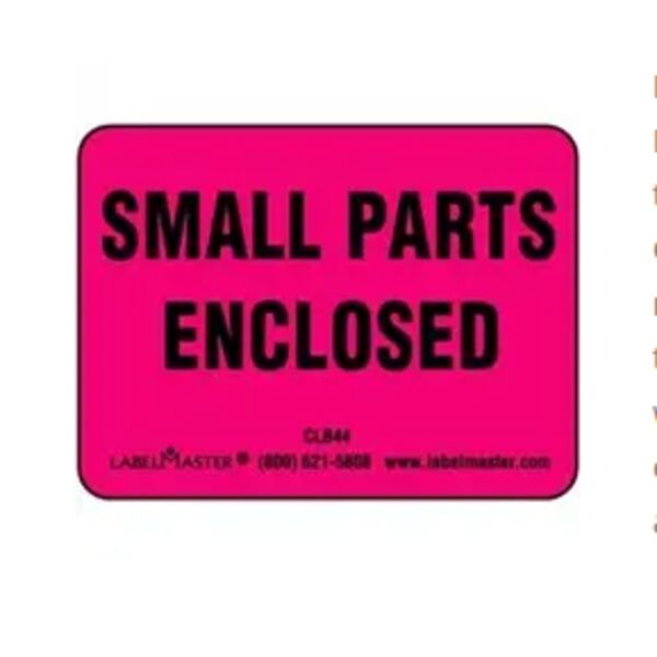 Small Parts Enclosed Label, 2" x 1 1/2" Thumbnail