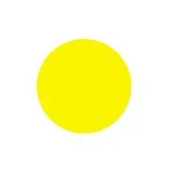 Blank 3" Circle Paper Label, Yellow Thumbnail