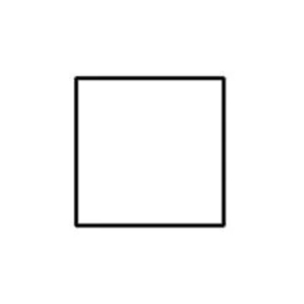 Blank 4" Square Paper Label, White Thumbnail