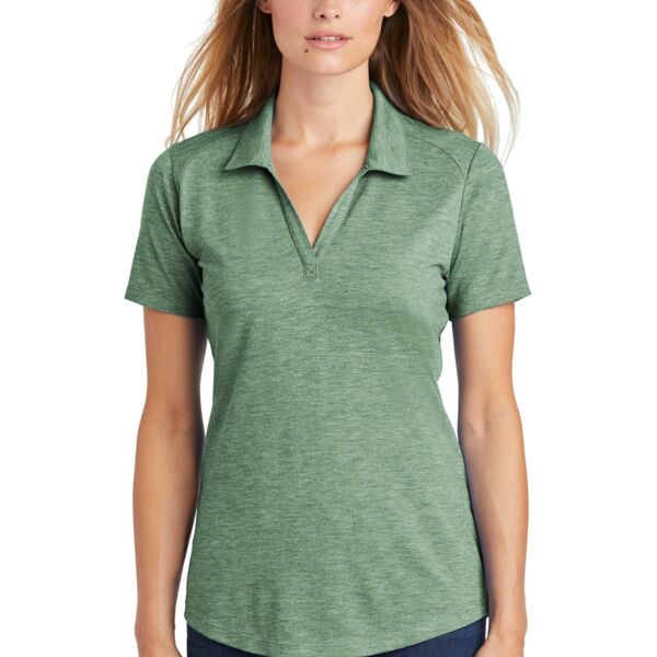Ladies PosiCharge ® Tri-Blend Wicking Polo Thumbnail