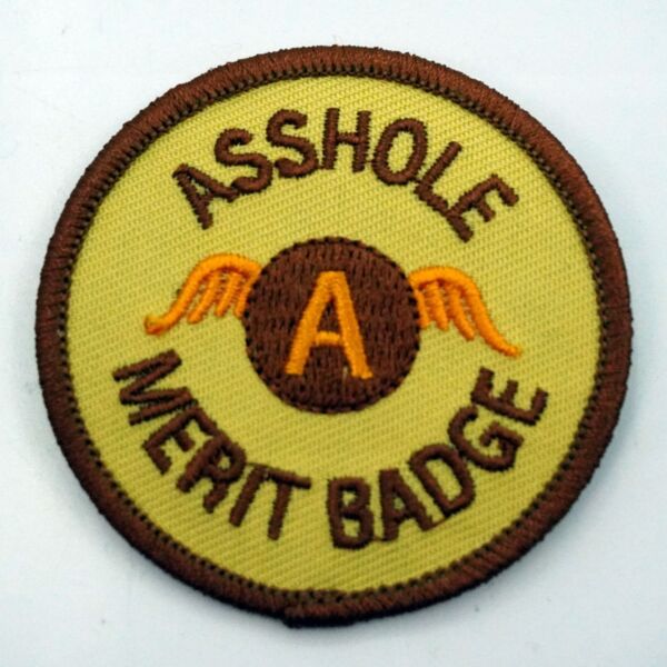 A-HOLE MERIT BADGE PATCH Thumbnail