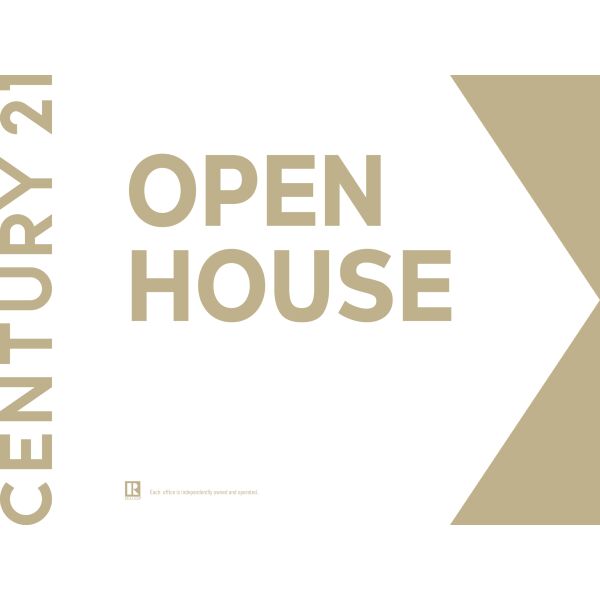 Century 21 Open House Signs - 18"x24" - White/Right Thumbnail