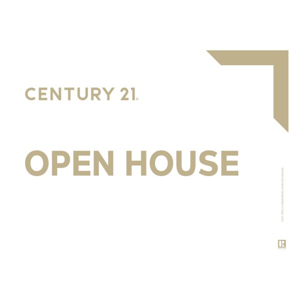 Century 21 Open House Signs - 18"x24" Corner Design - White/Right Thumbnail