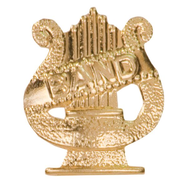 Band Varsity Letterman Jacket Chenille Lapel Metal Pin Thumbnail