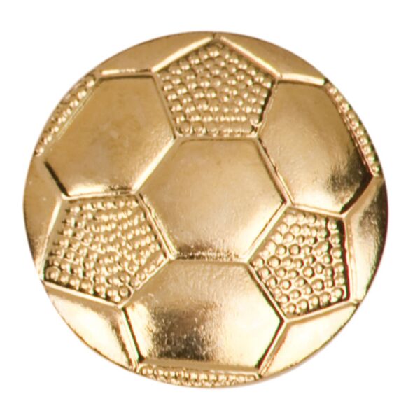 Soccer Ball Varsity Letterman Jacket Chenille Lapel Metal Pin Thumbnail