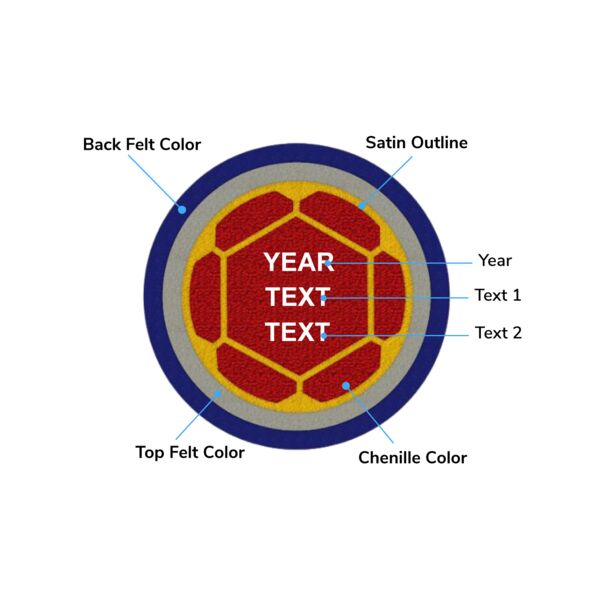 Sport Soccer Patches Thumbnail