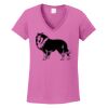 Ladies Heavy Cotton™ 100% Cotton V-Neck T-Shirt Thumbnail
