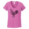 Ladies Heavy Cotton™ 100% Cotton V-Neck T-Shirt Thumbnail