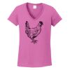 Ladies Heavy Cotton™ 100% Cotton V-Neck T-Shirt Thumbnail