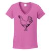 Ladies Heavy Cotton™ 100% Cotton V-Neck T-Shirt Thumbnail