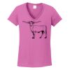 Ladies Heavy Cotton™ 100% Cotton V-Neck T-Shirt Thumbnail