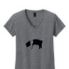 Ladies Heavy Cotton™ 100% Cotton V-Neck T-Shirt Thumbnail