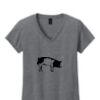 Ladies Heavy Cotton™ 100% Cotton V-Neck T-Shirt Thumbnail