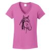 Ladies Heavy Cotton™ 100% Cotton V-Neck T-Shirt Thumbnail