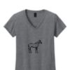 Ladies Heavy Cotton™ 100% Cotton V-Neck T-Shirt Thumbnail