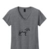 Ladies Heavy Cotton™ 100% Cotton V-Neck T-Shirt Thumbnail