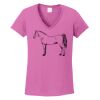 Ladies Heavy Cotton™ 100% Cotton V-Neck T-Shirt Thumbnail