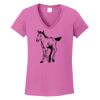 Ladies Heavy Cotton™ 100% Cotton V-Neck T-Shirt Thumbnail