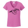 Ladies Heavy Cotton™ 100% Cotton V-Neck T-Shirt Thumbnail