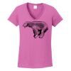Ladies Heavy Cotton™ 100% Cotton V-Neck T-Shirt Thumbnail