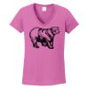 Ladies Heavy Cotton™ 100% Cotton V-Neck T-Shirt Thumbnail