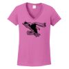 Ladies Heavy Cotton™ 100% Cotton V-Neck T-Shirt Thumbnail