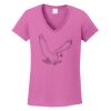 Ladies Heavy Cotton™ 100% Cotton V-Neck T-Shirt Thumbnail