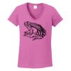 Ladies Heavy Cotton™ 100% Cotton V-Neck T-Shirt Thumbnail