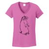 Ladies Heavy Cotton™ 100% Cotton V-Neck T-Shirt Thumbnail