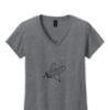 Ladies Heavy Cotton™ 100% Cotton V-Neck T-Shirt Thumbnail