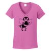 Ladies Heavy Cotton™ 100% Cotton V-Neck T-Shirt Thumbnail