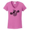 Ladies Heavy Cotton™ 100% Cotton V-Neck T-Shirt Thumbnail