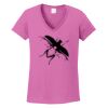 Ladies Heavy Cotton™ 100% Cotton V-Neck T-Shirt Thumbnail