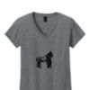 Ladies Heavy Cotton™ 100% Cotton V-Neck T-Shirt Thumbnail