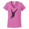 Ladies Heavy Cotton™ 100% Cotton V-Neck T-Shirt Thumbnail