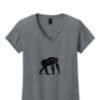 Ladies Heavy Cotton™ 100% Cotton V-Neck T-Shirt Thumbnail