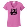 Ladies Heavy Cotton™ 100% Cotton V-Neck T-Shirt Thumbnail