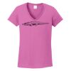 Ladies Heavy Cotton™ 100% Cotton V-Neck T-Shirt Thumbnail